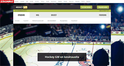 Desktop Screenshot of hockeygm.fi